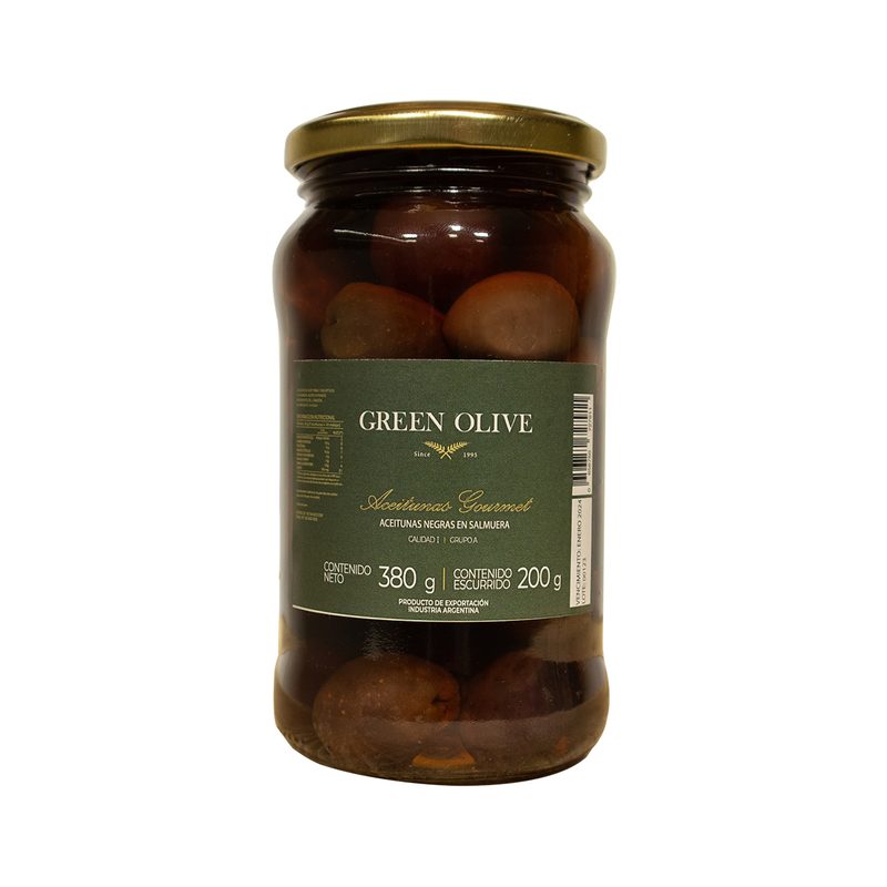 Aceitunas Negras Naturales N° 000 x 200 Gr. Esc. VIDRIO