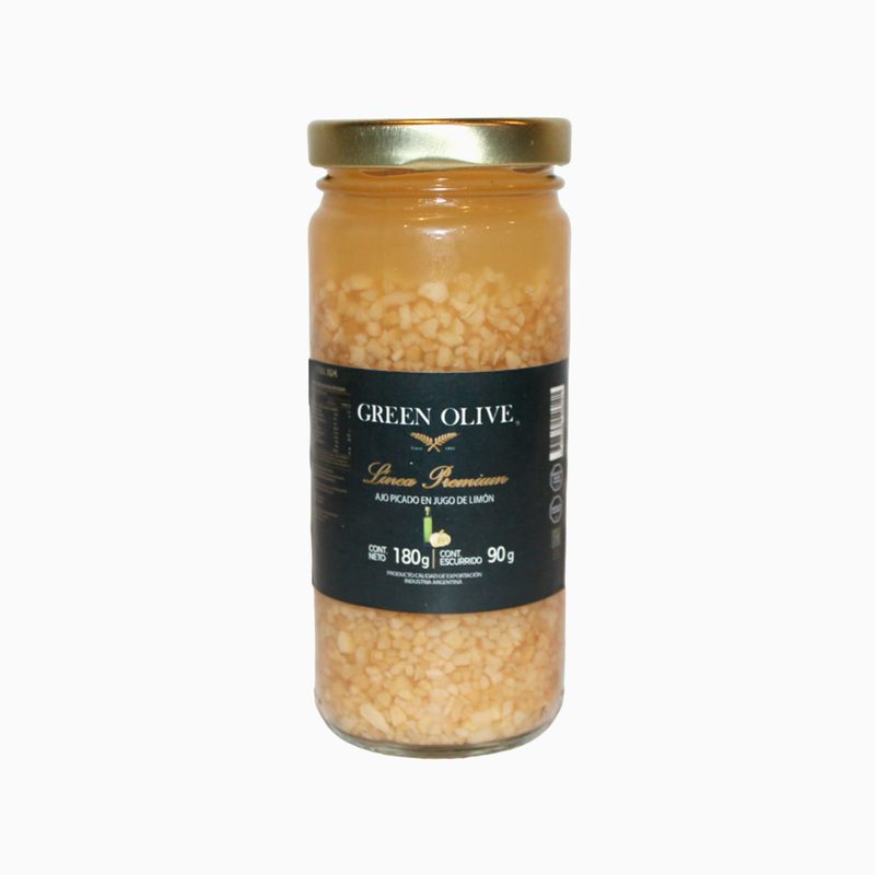 Ajo Picado en LIMON x 120 Gr.VIDRIO