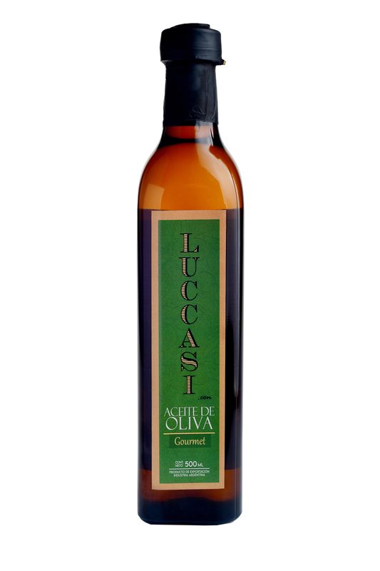 Aceite de Oliva Blend Gourmet Mezcla x 500 Ml. VIDRIO LUCASSI