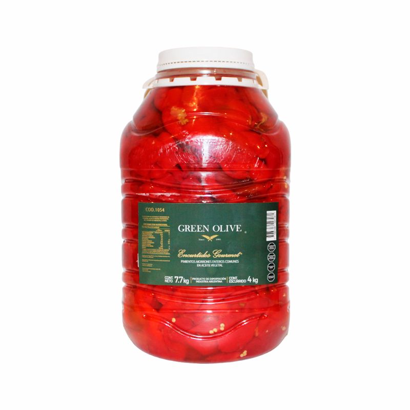 Pimiento Morron en Salmuera x 4 Kg. Esc. GARRAFA