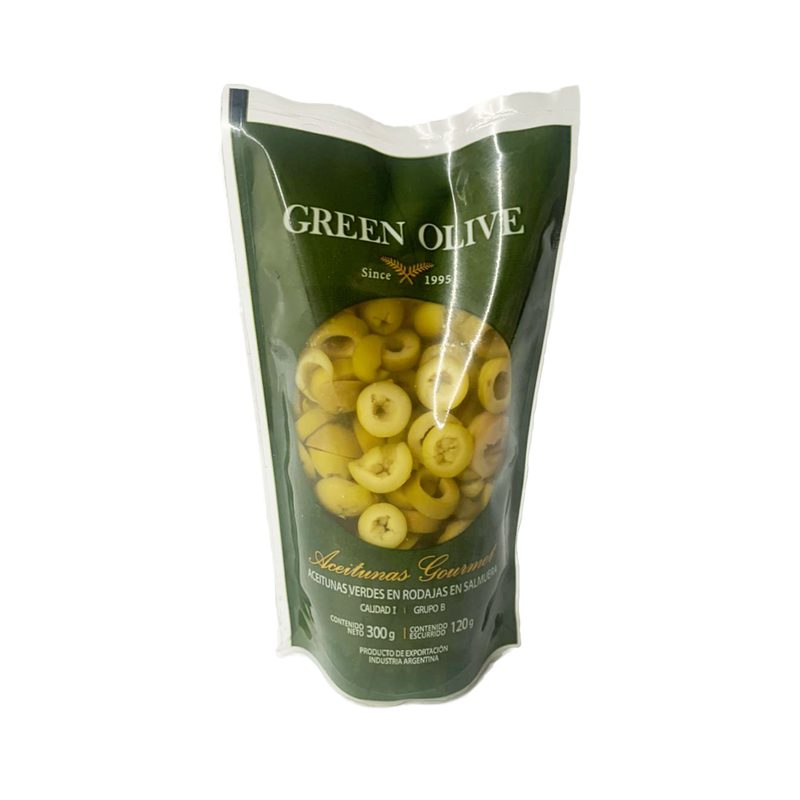 Aceitunas Verdes en Rodajas x 120 Gr. Esc. DOYPACK