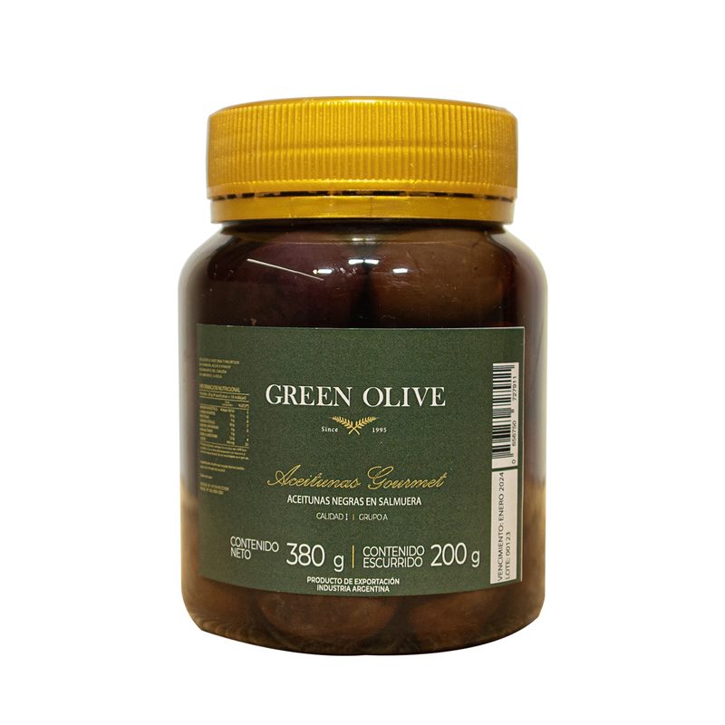 Aceitunas Negras Naturales N° 000 x 200 Gr. Esc. PET
