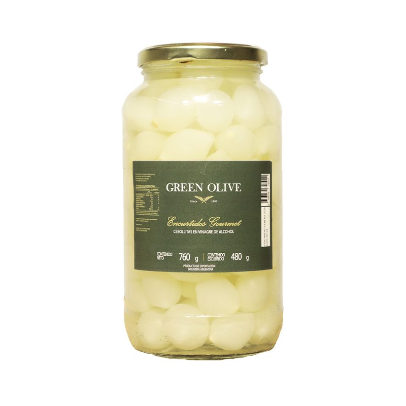 Cebollitas en Vinagre x 480 Gr. Esc. (CALIDAD PREMIUM) VIDRIO