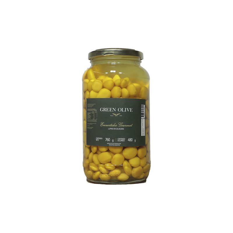 Lupines en Salmuera x 480 Gr. Esc. (CALIDAD PREMIUM) VIDRIO