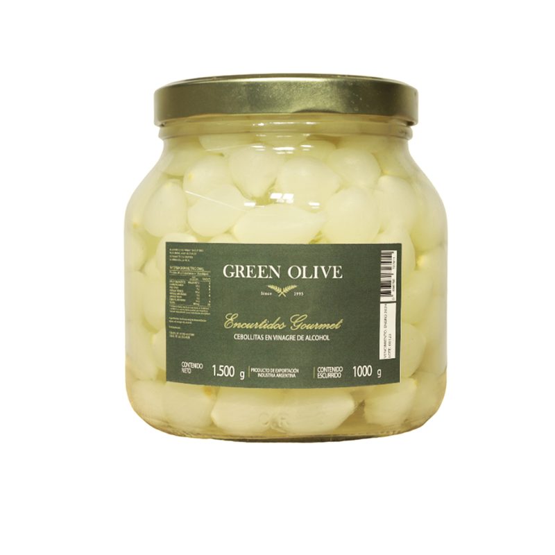 Cebollitas en Vinagre x 1 Kg. Esc. (CALIDAD PREMIUM) VIDRIO