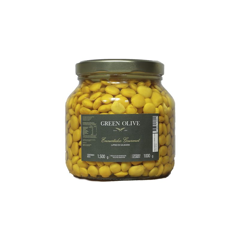 Lupines en Salmuera x 1 Kg. Esc. (CALIDAD PREMIUM) VIDRIO