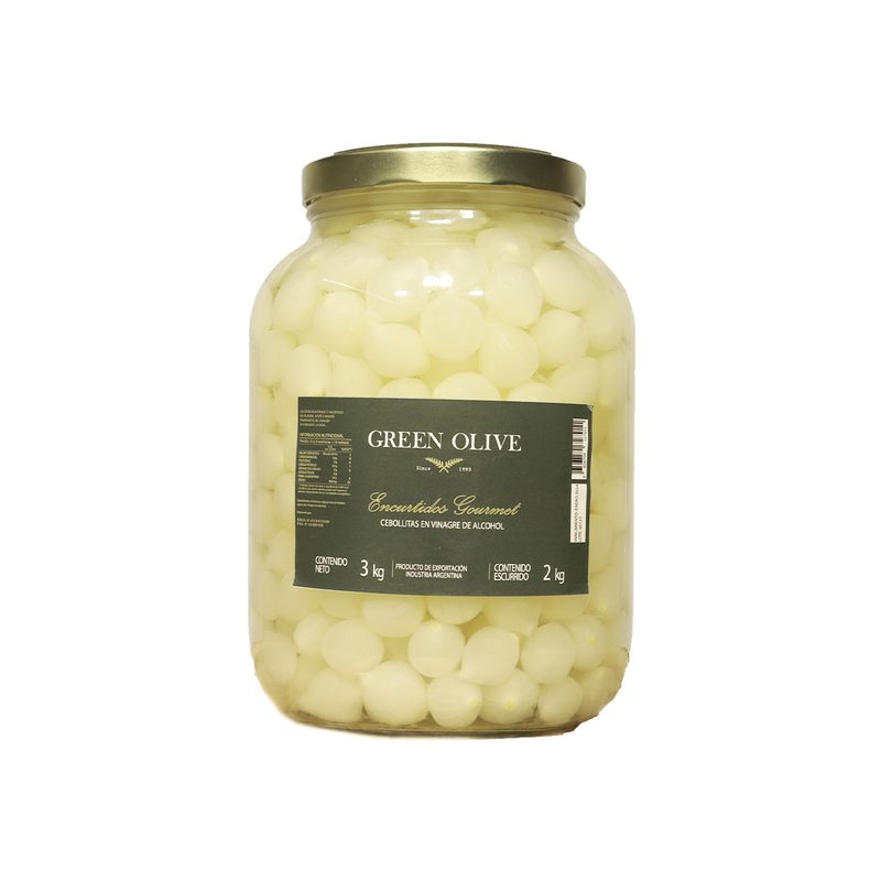 Cebollitas en Vinagre x 2 Kg. Esc. (CALIDAD PREMIUM) VIDRIO