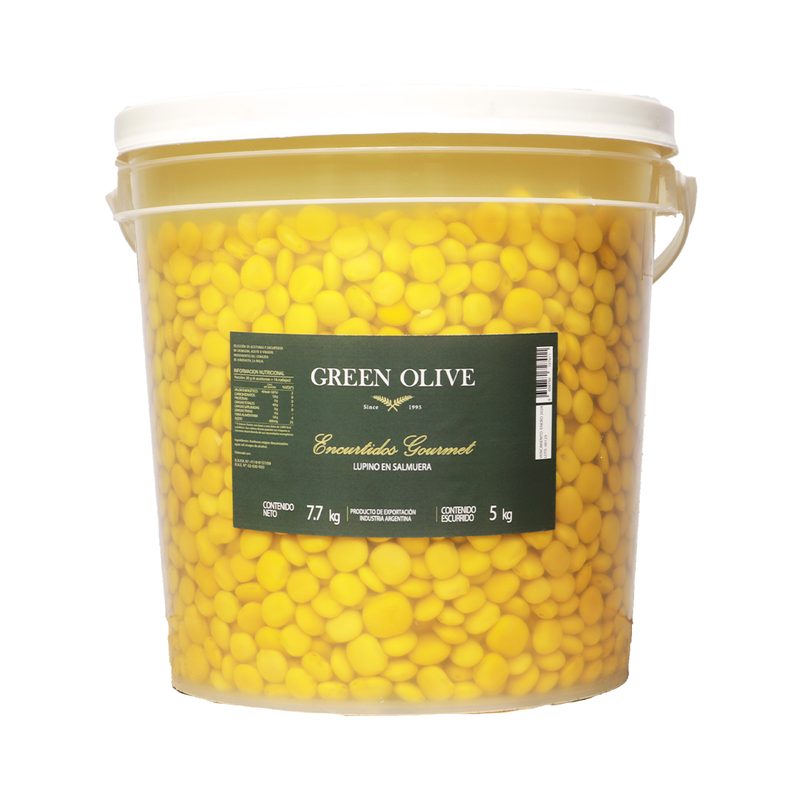 Lupines en Salmuera x 5 Kg. Esc. (CALIDAD PREMIUM) BALDE