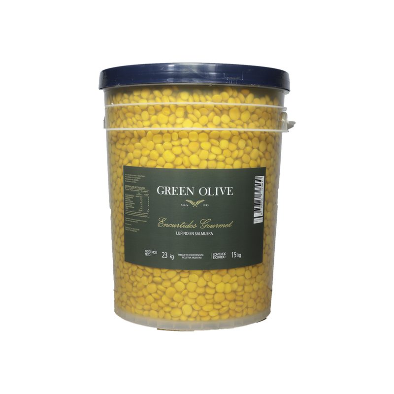 Lupines en Salmuera x 15 Kg. Esc. (CALIDAD PREMIUM) BALDE