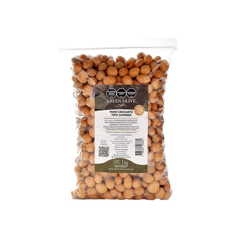 Mani Crocante Tipo Japones x 1 Kg. ZIPLOC