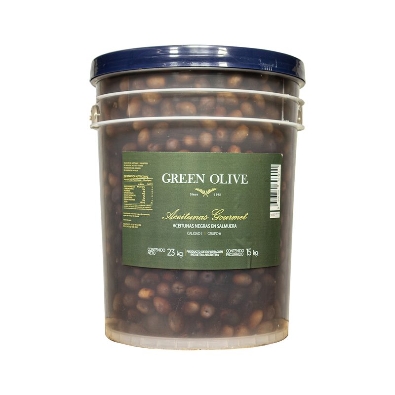 Aceitunas Negras Naturales N° 000 x 15 Kg. Esc. BALDE