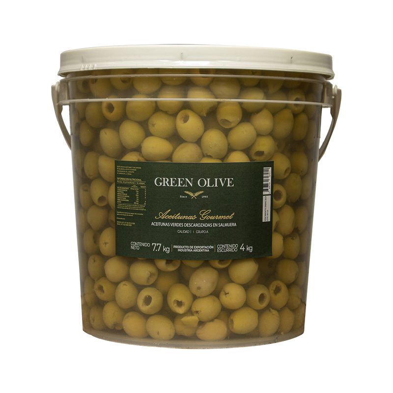 Aceitunas Verdes Descarozadas Nº 0 x 4 Kg. Esc. BALDE