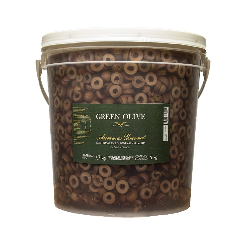 Aceitunas Negras Naturales en Rodajas x 4 Kg. Esc. BALDE