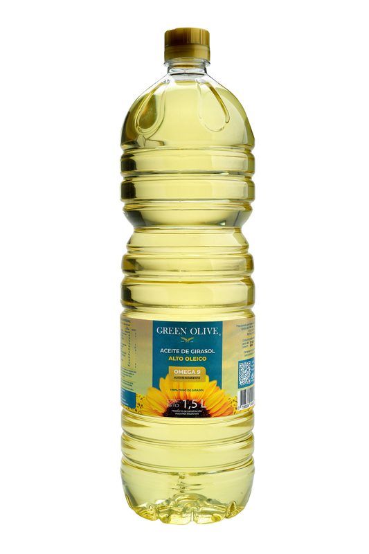Aceite ALTO OLEICO de Girasol ALTO RENDIMIENTO GREEN OLIVE x 1.500 Ml.