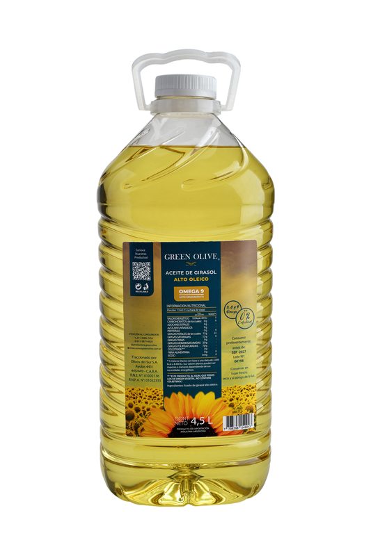Aceite ALTO OLEICO de Girasol ALTO RENDIMIENTO GREEN OLIVE x 4,5 Lts.