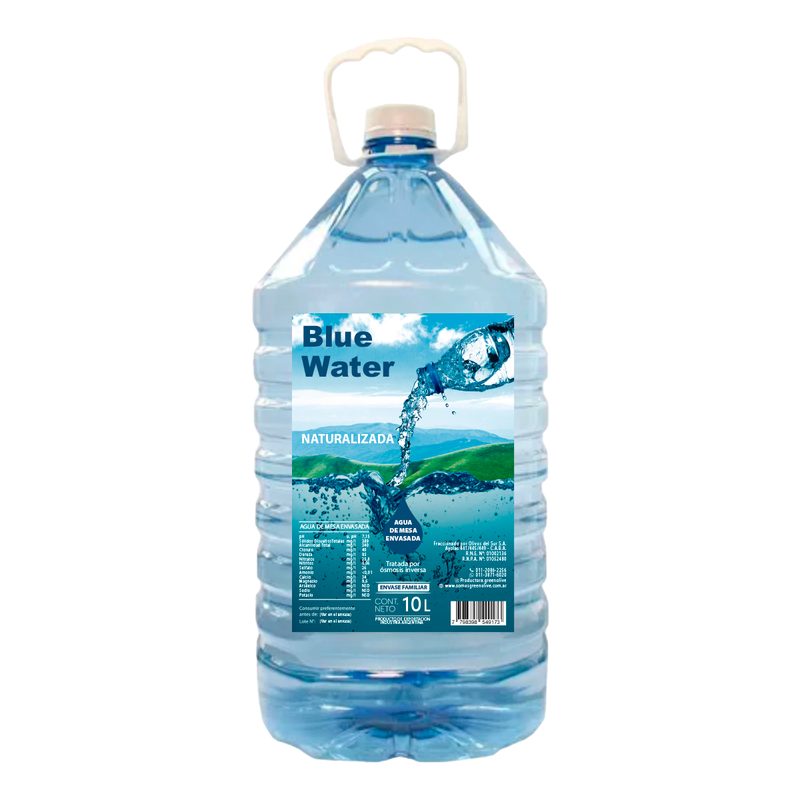 Agua de Mesa BLUE WATER x 10 Lts. Pet