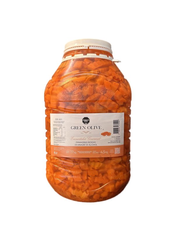Zanahorias Rizadas en Vinagre x 4,5 Kg. Esc. GARRAFA
