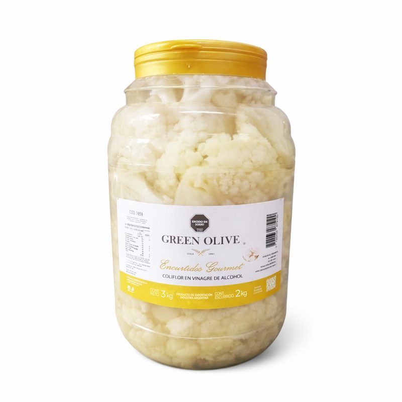 Coliflor en Vinagre x 2 Kg. Esc. PET