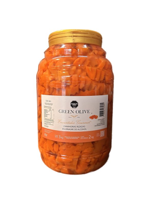 Zanahorias Rizadas en Vinagre x 2 Kg. Esc. PET