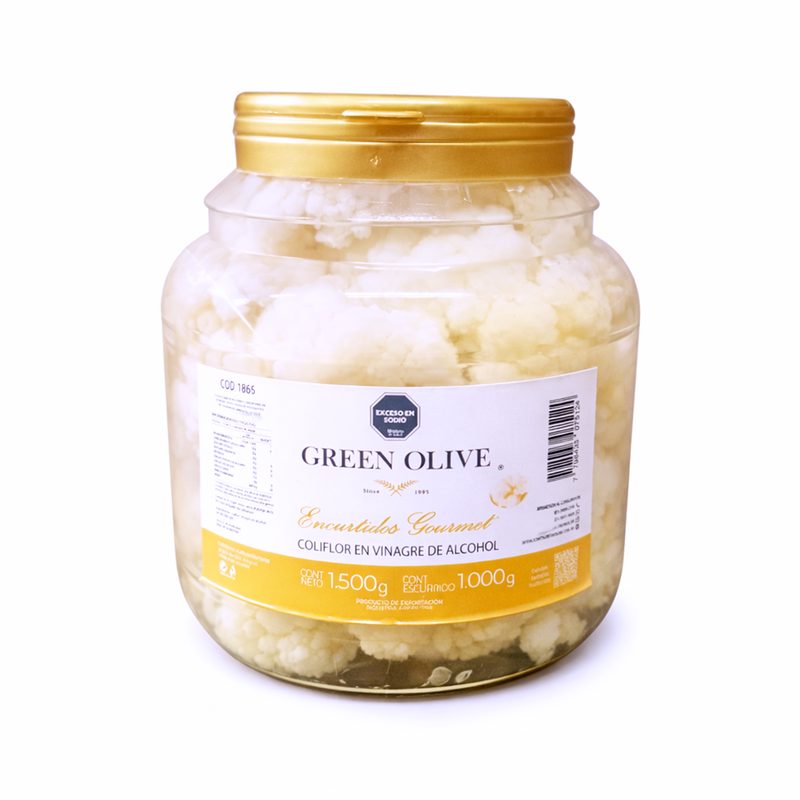 Coliflor en Vinagre x 1 Kg. Esc. PET