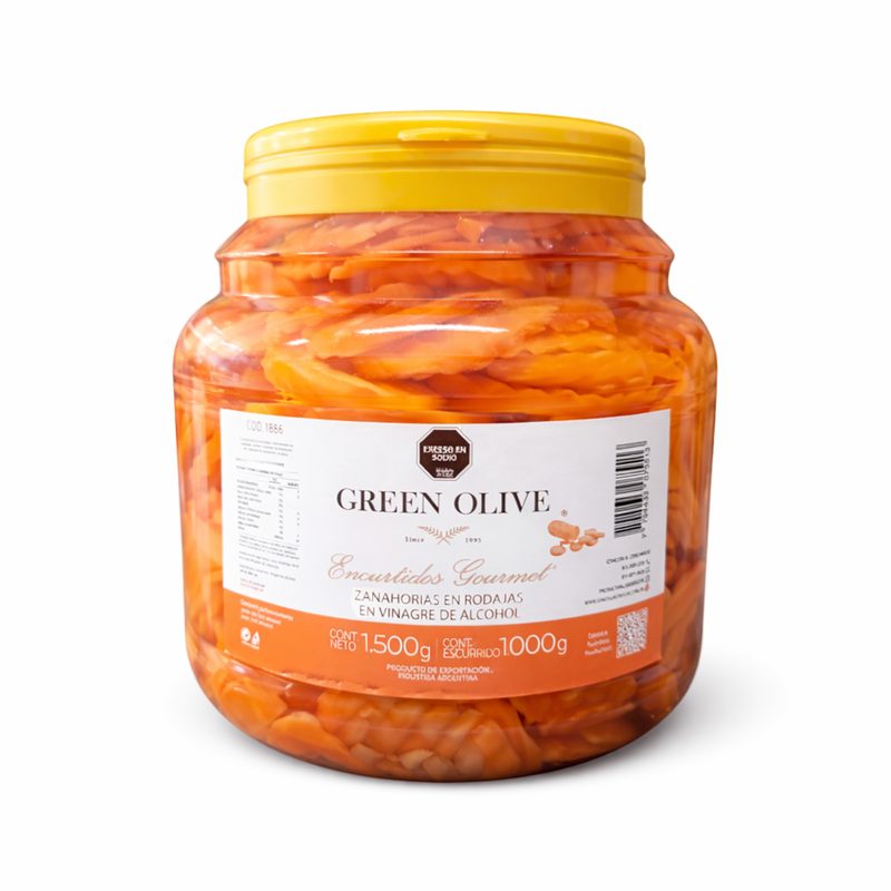 Zanahorias en Rodajas en Vinagre x 1 Kg. Esc. PET