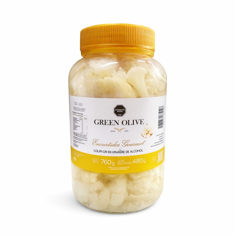 Coliflor en Vinagre x 480 Gr. Esc. PET