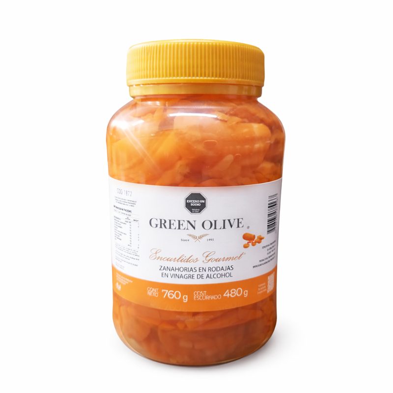 Zanahorias en Rodajas en Vinagre x 480 Gr. Esc. PET