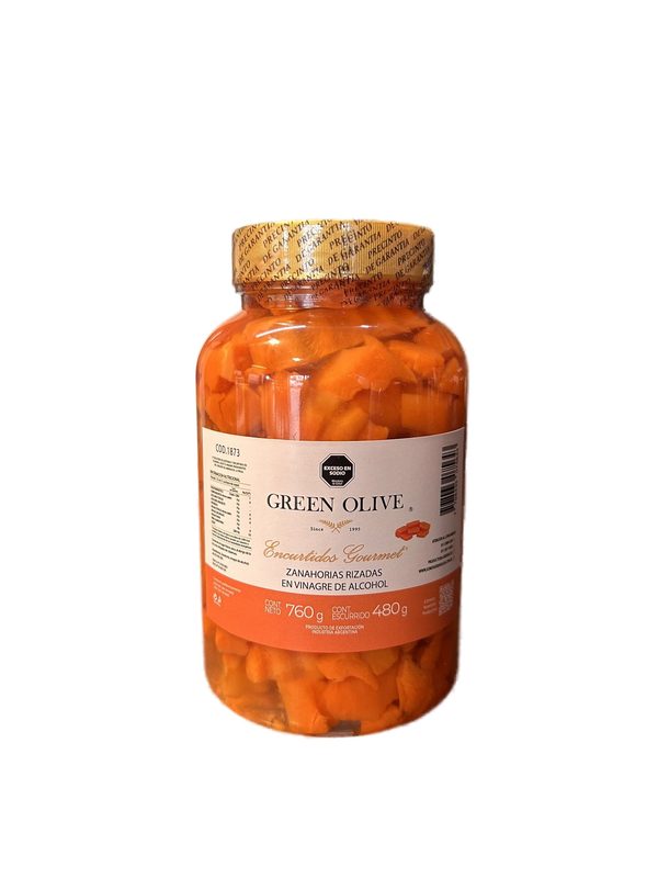Zanahorias Rizadas en Vinagre x 480 Gr. Esc. PET