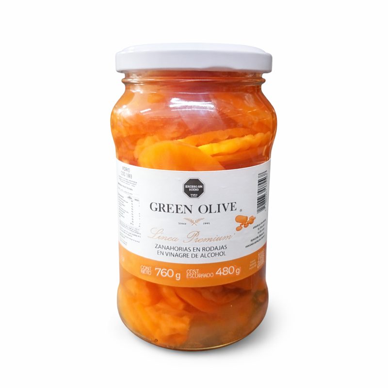 Zanahorias en Rodajas en Vinagre x 480 Gr. Esc. (CALIDAD PREMIUM) VIDRIO