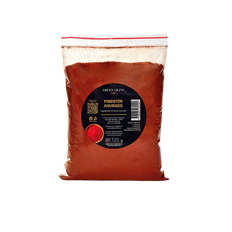 Pimenton Ahumado PREMIUM x 125 Gr. ZIPLOC
