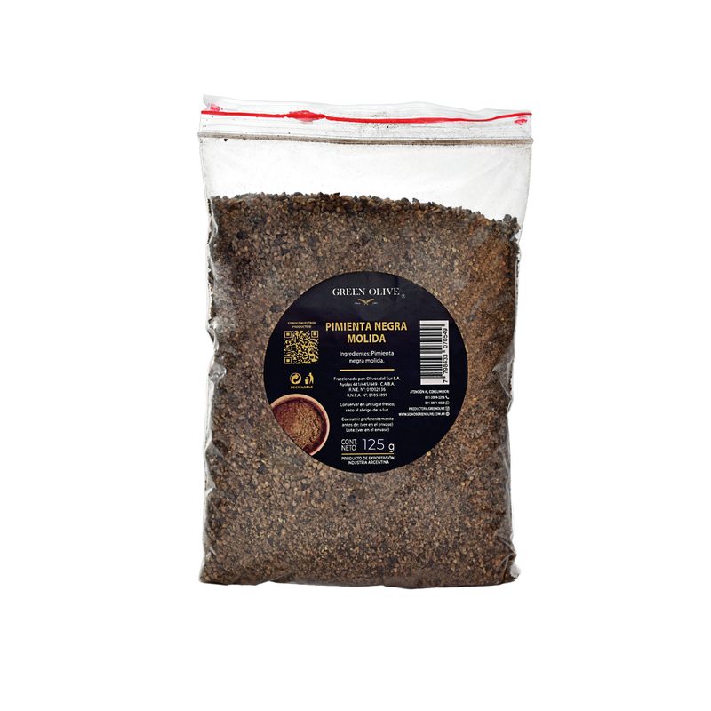 Pimienta Negra Molida PREMIUM x 125 Gr. ZIPLOC