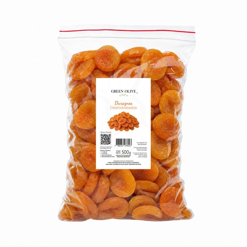 Duraznos Deshidratados x 500 Gr. ZIPLOC