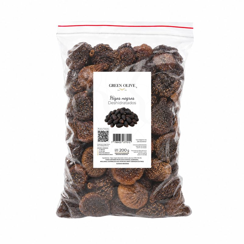 Higos Negros Deshidratados x 200 Gr. ZIPLOC