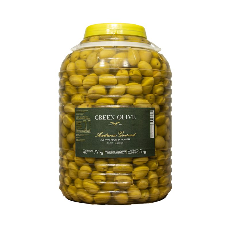 Aceitunas Verdes N° 000 x 5 Kg. Esc. GARRAFA