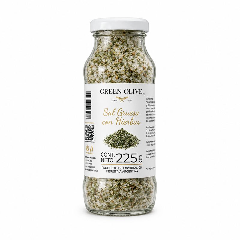 Sal con Finas Hierbas PREMIUM x 225 Gr. VIDRIO
