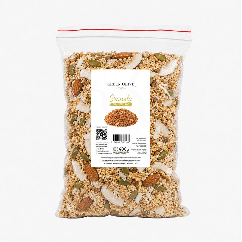 Granola Artesanal con Semillas x 400 Gr. ZIPLOC
