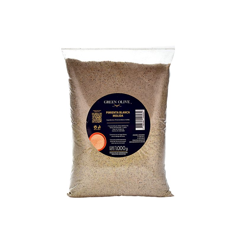 Pimienta Blanca Molida PREMIUM x 1 Kg. ZIPLOC