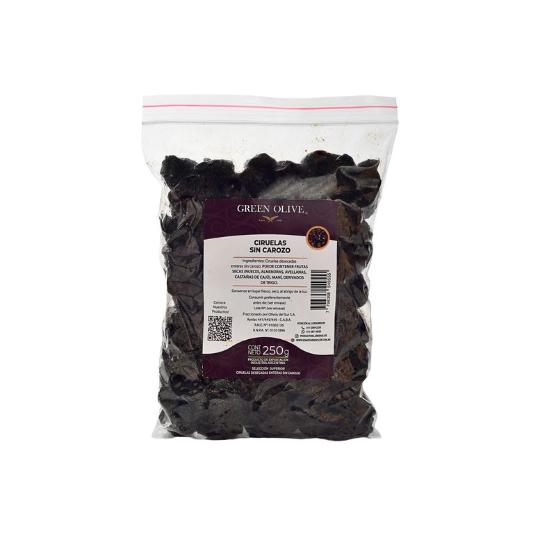 Ciruelas D'Angen sin Carozo 110/132 x 250 Gr. ZIPLOC