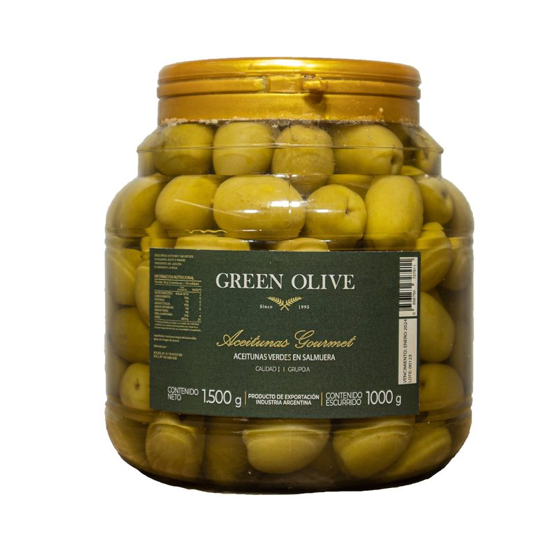 Aceitunas Verdes N° 000 x 1 Kg. Esc. PET
