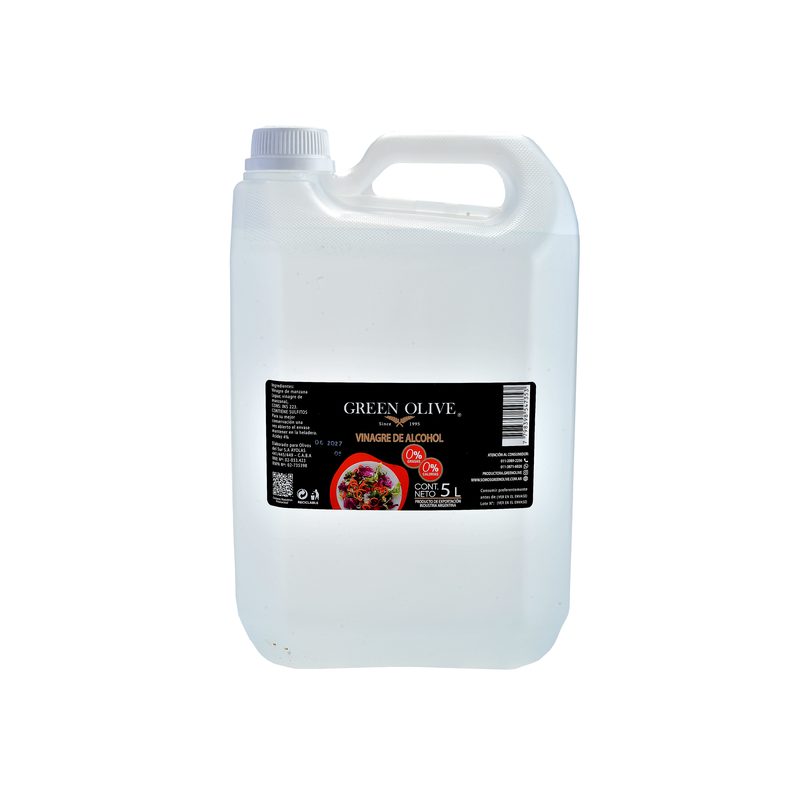 Vinagre de Alcohol x 5 Lt. PET - GREEN OLIVE