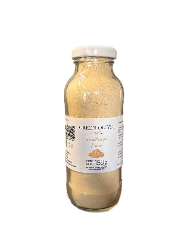 Jengibre en Polvo PREMIUM x 158 Gr. BOTELLA VIDRIO