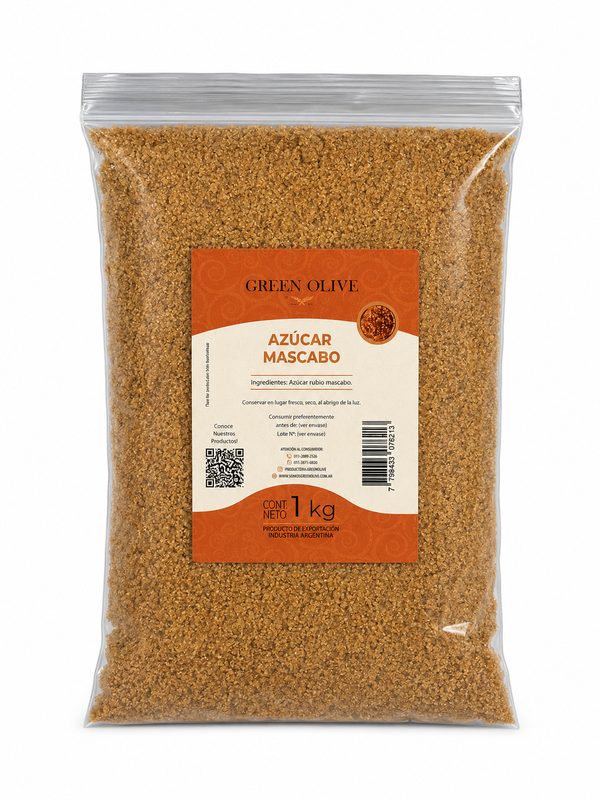 Azucar Mascabo PREMIUM x 1 Kg. ZIPLOC