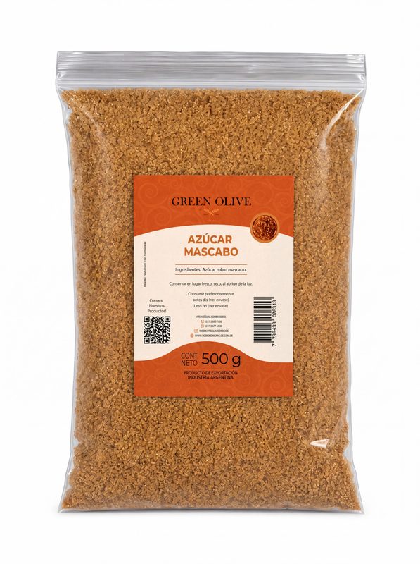 Azucar Mascabo PREMIUM x 500 Gr. ZIPLOC