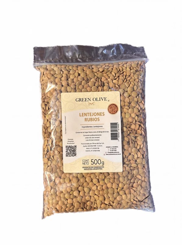Lentejones Rubios PREMIUM x 500 Gr. ZIPLOC