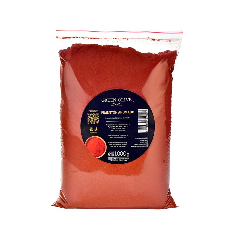 Pimenton Ahumado PREMIUM x 1 Kg. ZIPLOC
