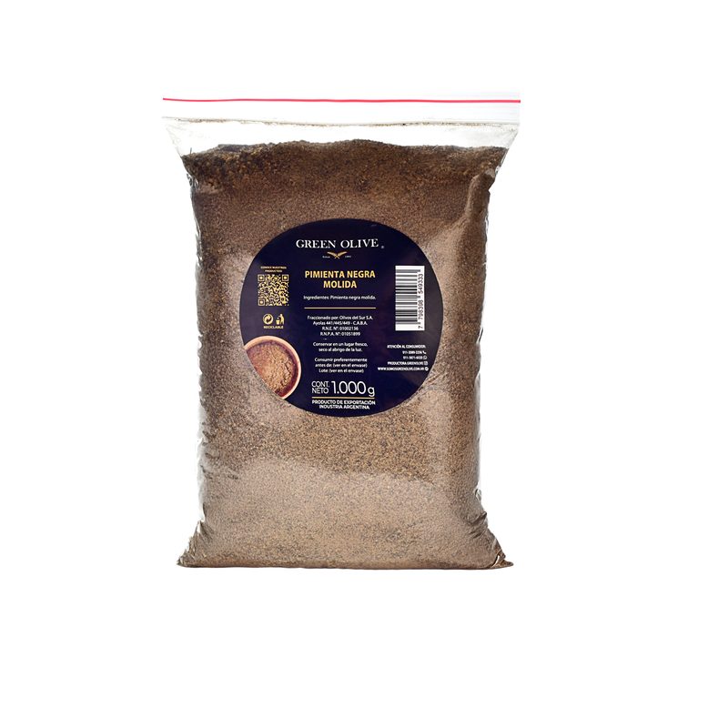 Pimienta Negra Molida PREMIUM x 1 Kg. ZIPLOC