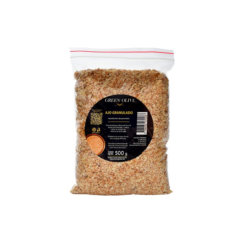 Ajo Granulado PREMIUM x 500 Gr. ZIPLOC
