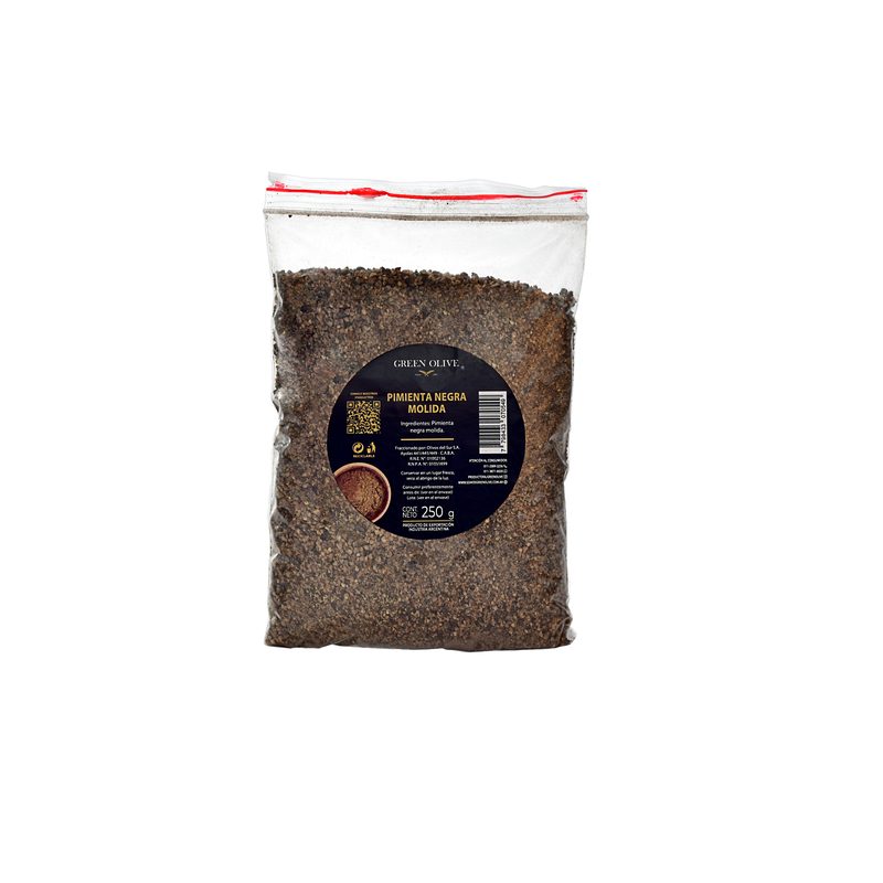 Pimienta Negra Molida PREMIUM x 250 Gr. ZIPLOC