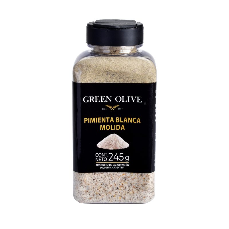 Pimienta Blanca Molida PREMIUM x 245 Gr. PET ESPECIERO