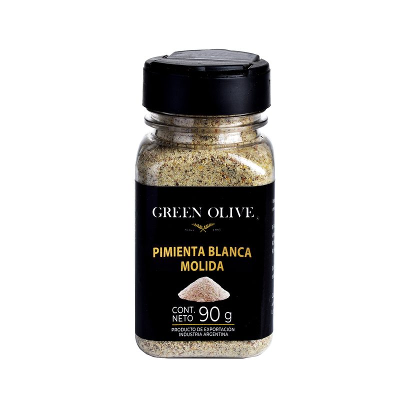 Pimienta Blanca Molida PREMIUM x 90 Gr. PET ESPECIERO